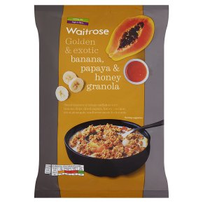 Waitrose Banana Papaya & Honey Oat Clusters