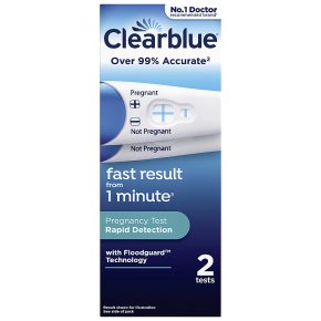 Clearblue pregnancy test