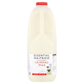 Waitrose skimmed Scottish milk
