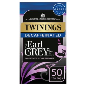 Twinings 50 Tea Bags Earl Grey Decaffeinated