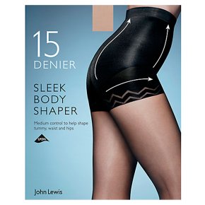 John Lewis 15 denier sleek nude bodyshaper (large)