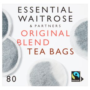 Essential Waitrose Original Blend Tea - 80 Round Bags