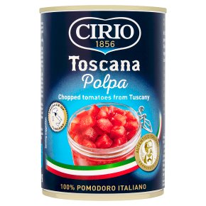 Cirio tinned Tuscan chopped tomatoes