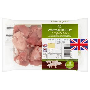 Waitrose Duchy Organic British free range diced pork leg