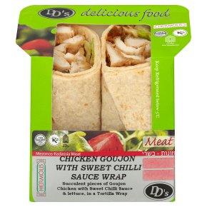 DD's wrap chick goujon/sweet chilli