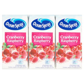 Ocean Spray cranberry and raspberry lunchbox pack