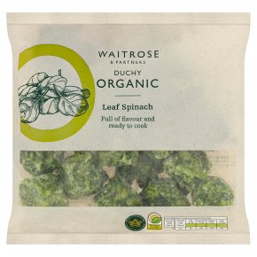 Waitrose Duchy Organic leaf spinach