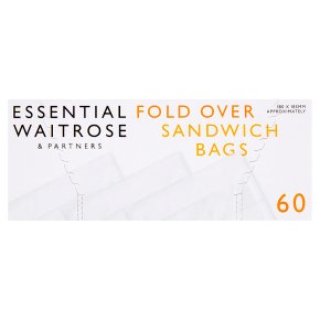 Waitrose single sandwich bags, roll of 60