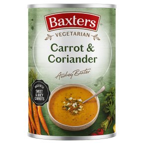 Baxters Vegetarian carrot & coriander soup