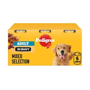 PEDIGREE Dog Tins Mixed Selection in Gravy 6 x 400g