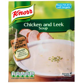 Knorr chicken & leek dry soup