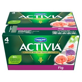 Activia fig yogurts