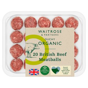 Duchy from Waitrose British beef 20 meatballs