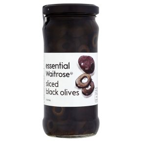 Waitrose sliced black olives/brine