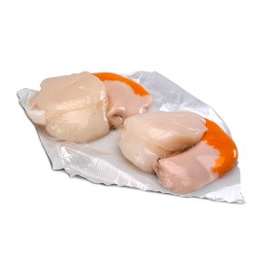 No.1 Fresh Scottish King Scallops Roe On