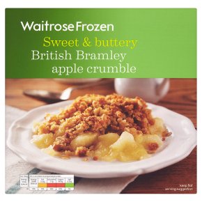 Waitrose Frozen Kentish Bramley apple crumble