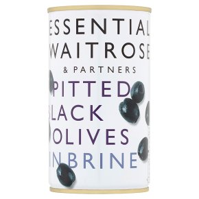 essential Waitrose Pitted Black Olives