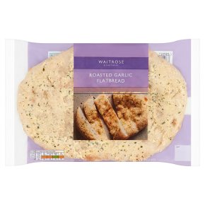 Waitrose Roasted Garlic Flatbread