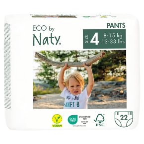 Nature Babycare Maxi Nappy Pants 4, 8-15kg 22s