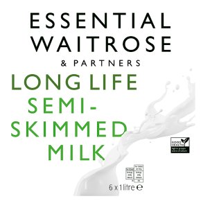 Essential Waitrose semi-skimmed long life milk