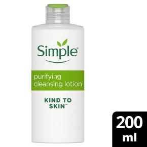 Simple purifying cleansing lotion