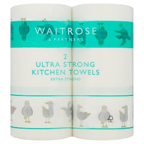 Waitrose Ultra Kitchen Towels Decorated