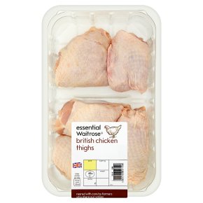 essential Waitrose British chicken thighs