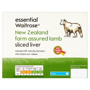 Waitrose New Zealand frozen lamb liver