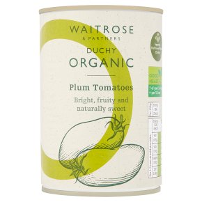 Waitrose Duchy Organic tinned plum tomatoes in natural juice