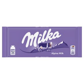 Milka Alpine milk chocolate bar