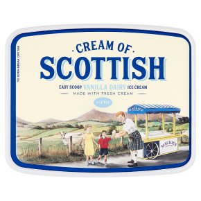 Cream of Scottish easy scoop vanilla dairy ice cream