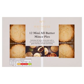 Waitrose 1 12 Mini All Butter Mince Pies