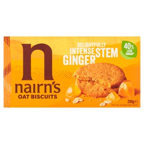 Nairn's oat biscuits stem ginger