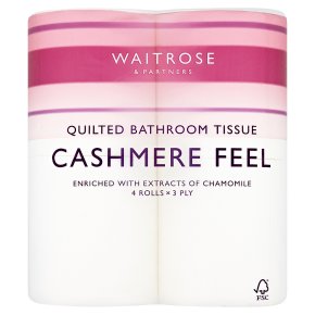 Waitrose Cashmere Quilted Toilet Rolls