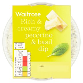 Waitrose pecorino and basil dip
