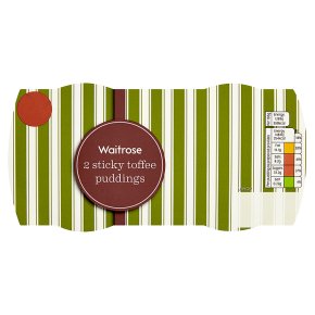Waitrose 2 sticky toffee puddings