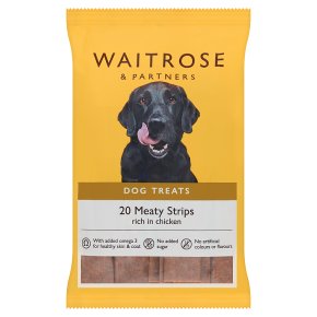 Waitrose low fat meaty strips, 20 strips