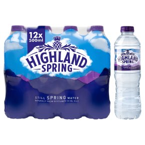 Highland Spring, spring still water, 12 pack