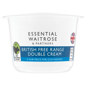 essential Waitrose double cream