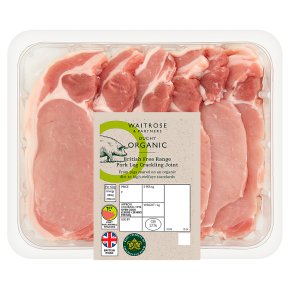 Waitrose Duchy Organic British free range pork loin steaks