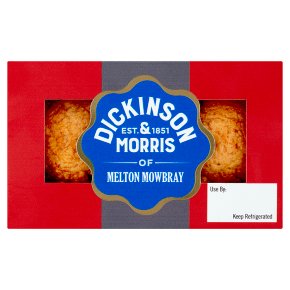 Dickinson & Morris pork pies snack Melton Mowbray