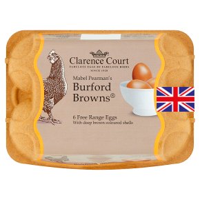 Clarence Court Burford Brown mixed weight British free range eggs