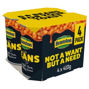 Branston baked beans, 4 pack