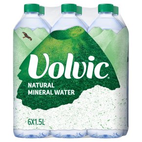 Volvic natural mineral water.