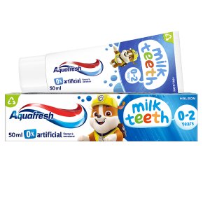 Aquafresh tooth paste milk teeth
