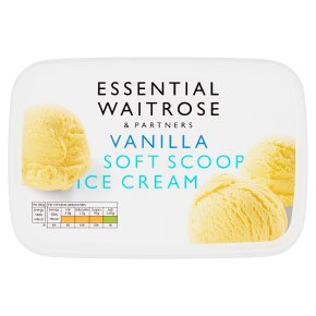 essential Waitrose vanilla soft ice cream