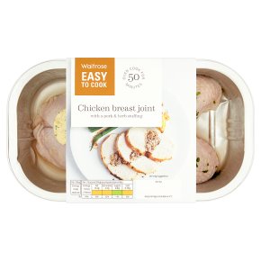 Waitrose Easy To Cook chicken breast joint with pork, lemon & herb stuffing