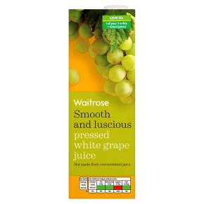 Waitrose pure pressed white grape juice