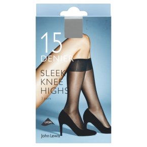 John Lewis knee natural tan highs sleek