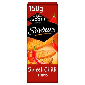 Jacob's savours sweet chilli thins